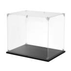 uxcell アクリルディスプレイケース 25x25x20cm クリアディスプレイボックス 組み立て式防塵ディスプレイボックス