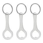 PATIKIL покупка Cart to-kn кольцо для ключей 3 шт. комплект 2.3" из нержавеющей стали Cart серебряный цветный 