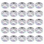 PATIKIL 10mmlaun Dell проставка бисер 50 шт кристалл стразы бисер проставка драгоценнный камень изготовление колье браслет подвеска 