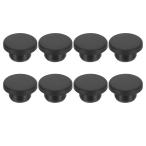 uxcell PATIKIL 17mm диаметр резина отверстие штекер 16mm дыра . подходящий силикон Raver раунд отверстие стопор чёрный 8 штук входит 