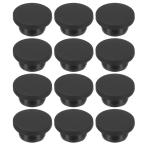 uxcell PATIKIL 21mm диаметр резина отверстие штекер 20mm дыра . подходящий силикон Raver раунд отверстие стопор чёрный 12 штук входит 