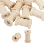 uxcell PATIKIL из дерева. пустой. spool 1"x0.4" 20 шт не готовый. из дерева .. нить spool природа . тросик плетеный катушка craft вышивка для дерево. цвет 