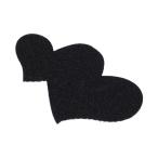 uxcell VOCOSTE 髪留め 前髪とめーる 前髪クリップ 髪固定シール 前髪固定シート ハート形 かわいい ヘアクリップ 洗顔 化粧用 黒