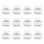 PATIKIL пластик код блокировка 50 шт двойной отверстие springs код кривошип стопор ползун Stop застежка-молния end pala код кемпинг 