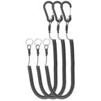 PATIKIL 3 шт скидка включая тип springs пружина ремешок 6".. эластичность есть безопасный Ran ярд код aluminium зажим . кольцо для ключей имеется рыбалка kaya