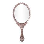 uxcell VOCOSTE 手鏡 化粧ミラー 手持ち鏡 メイクアップミラー 携帯便利 可愛い 北欧風 1個 ?金