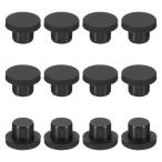 uxcell силикон резиновый solid штекер soft гибкий стопор 12-13 mm дыра для чёрный 24 шт 