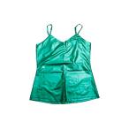 Allegra K メタリック キャミソール 光