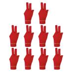 PATIKIL 10 шт 3 пальцев бассейн перчатка левый рука бильярд перчатка бассейн кий аксессуары shooter kya ром бассейн sn- хаки .-