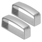 PATIKIL 1 1/2"40mm ремень петля keeper 2 штук входит сплав ремень ремешок кольцо мужской пряжка DIY craft ремень для ремонта silver gray 