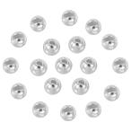 PATIKIL fly завязывание для 4.6mm tang stain слот бисер 50 шт tang stain бисер раунд бисер head мяч jig крюк рыбалка 