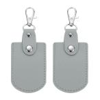 PATIKIL кожа ключ fo блейзер брелок для ключа 2 шт кольцо для ключей DIY цепочка для ключей держатель Home офис автомобиль ключ ID ключ карта воздушный бирка для da-