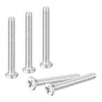 uxcell M1.4-0.3 x 12mm 20個 フラットラウンドヘッドスクリュー 304ステンレス鋼 フィリップ スドライブ マシンスクリュー