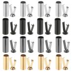 PATIKIL шнурок. наконечник,16 шт упаковка цинк сплав производства колодка гонки head иен тубус форма наконечник код end замена товар, обувь шнур для ремонта одежда брюки -тактный кольцо DIY,4 цвет 