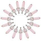 uxcell15個六角形水晶ペンダ...