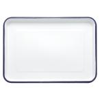 uxcell butcher tray Palette 13.4 дюймовый x 9.4 дюймовый (34cm x 24cm) metal Triple эмаль покрытие длина person 