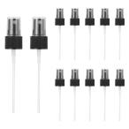 uxcell мельчайший маленький Mist s plate p, распылитель форсунка 20 калибр PET бутылка для изменение форсунка, cosme tik духи *bo дисплей для 12 шт. комплект чёрный 