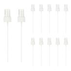 uxcell мельчайший маленький Mist s plate p,24 калибр PET бутылка для форсунка, cosme tik духи .bo дисплей для для замены спрей head (12 штук входит, белый )