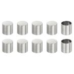 uxcell из нержавеющей стали код наконечник 10 шт. комплект 8mmbare рубин z кожа код для ювелирные изделия произведение DIY кисточка для длина 8.2mm