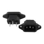 uxcell 電源インレットソケット C14オ