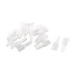 uxcell PVC изоляция рукав покрытие прозрачный 6.3mm женский Spade терминал 19 шт 