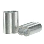 uxcell アルミスリーブ クランプ管 ワイヤースリーブ 8mm ケーブルコネクタ 10個入り