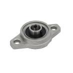 uxcell フランジベアリング ジンク合金製 モデルFL000 内径10mm シルバートーン
