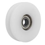 uxcell ベアリングプーリー スライディング 搬送ホイール U溝 ナイロン 50mmx8mmx12mm