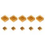 uxcell aluminium теплоотвод 14x14x7mm 9x9x5mm сам склейка RPI для Gold цветный 5 комплект всего 10 шт 