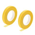 uxcell フローラルテープ 2ロール 12mm幅 30ヤード 花の接着剤 フラワーアレンジメントキット イェロー