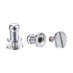 uxcell stud заклепка 5mm solid латунь раунд head stud винт заклепка post застежка-молния DIY работа с кожей 5 комплект 