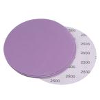 uxcell лиловый солнечный DIN g диск 2500 Gris to крюк and петля Pro кислота . aluminium наждачная бумага размер 152mm 5 шт 