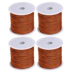 uxcell нейлон бусина s красный узел код -тактный кольцо браслет для колье для Brown внутренний диаметр 0.8 mm длина 45 M 4 roll входить 