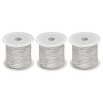 uxcell 3 шт нейлон бисер нить .. шнур 0.6mm 50 ярд сборник комплект нейлоновый craft атлас шнур браслет колье комплект . шнур 