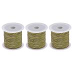 uxcell 3 шт нейлон бисер нить .. шнур 0.6mm 50 ярд сборник комплект нейлоновый атлас шнур браслет колье комплект . шнур темный хаки 