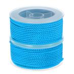 uxcell нейлон нить лен шнурок бисер код 2mm супер мощный с вязкой нейлон ювелирные изделия сборный DIY craft для 11M яркий голубой 2 шт 