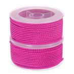 uxcell нейлон нить лен шнурок бисер код 2mm супер мощный с вязкой нейлон ювелирные изделия сборный DIY craft для 11M ho to розовый 2 шт 