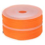 uxcell кручение нейлон лен шнурок Be DIN g код 1.5mm 20M супер мощный с вязкой нейлон -тактный кольцо craft orange 2 шт 