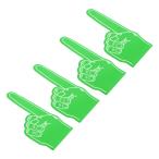 PATIKIL огромный пена палец 18 дюймовый 4 штук входит номер 1 пена рука EVA пена палец чирлидинг зеленый 