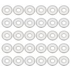 PATIKIL 304 нержавеющая сталь Flat шайба 50 штук входит 1/6 дюймовый IDx4/9 дюймовый ODx0.04 дюймовый 