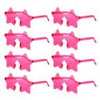 PATIKIL звезда type солнцезащитные очки пляж party красочный Rainbow солнцезащитные очки ba виолончель let party стакан женщина мужчина прозрачный поверхность белый . индустрия rose красный 