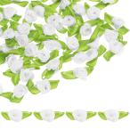 M METERXITY 100 штук входит Mini лента роза зеленый leaf ткань rose лента маленький атлас craft DIY/ свадьба / оборудование орнамент / party / семья 