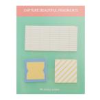 CAPASTEC клейкий лист канцелярские товары симпатичный блокнот для заметок память бумага наклейка удобный наклейка чуть более склеивание видеть .. рекламная закладка . чуть более работа 30 листов ×3 накладка бежевый желтый 