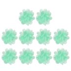 PATIKIL 2 дюймовый шифон цветок 10 шт сетка ткань цветок рукоделие для выше like головная повязка оборудование орнамент DIY craft мята зеленый 
