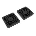 uxcell 40mm настольный компьютер вентилятор пыль фильтр решётка пыленепроницаемый кейс покрытие пластик квадратный PC вентилятор пыль сетка чёрный 2 шт 