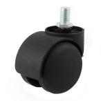 uxcell 椅子用カスター 回転カスター 事務室椅子用360回転型 グリップリングステムコネクタ ツインホイール オフィスチェアキャスターホイール