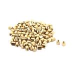 uxcell スタンドオフスペーサー　スタンドオフ六角スペーサー　100個　M3 x 5mm　ゴールドトーン