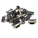 uxcell 　DB9コネクタ　PCB実装　DB9RS232シリアルオス　代品　20 個