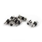 uxcell DC 電源ジャックソケット 同軸パネル マウントコネクタ 5.5mmx2.1mm 10個