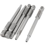 uxcell トルクスドライバ セキュリティ ドライバービット 0.6cmヘキサシャンク径 3mm先端 T15 磁気 75mm長 5個
